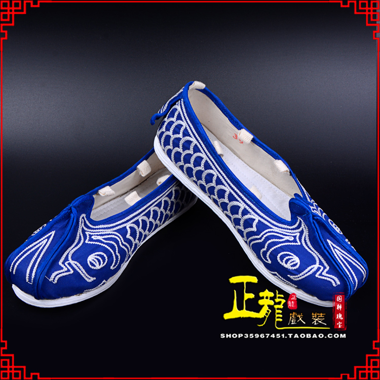 红桥戏鞋舞台演出鞋水路英雄三义斋布底鱼鳞洒