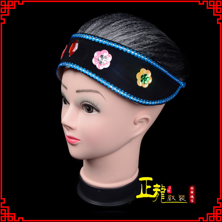 红桥老旦媒婆穷老太婆假发套 老旦头套