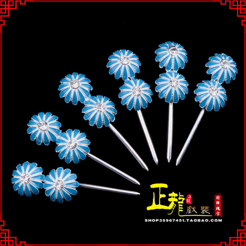 红桥头面泡子旦角化妆头饰 仿点绸泡子