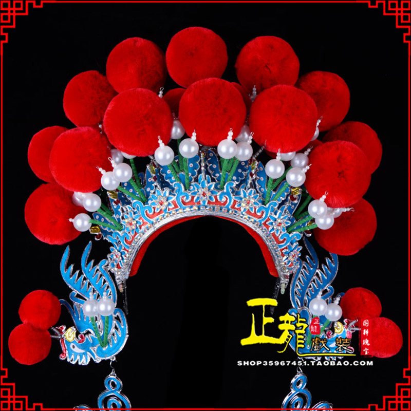 红桥戏曲盔帽武旦穆桂英花木兰女将 中档七星帽