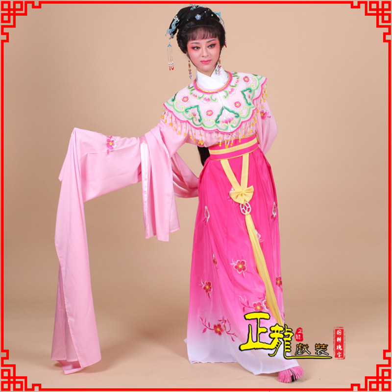 红桥水袖青衣练功花旦服 梅花古装衣